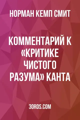 Обложка аудиокниги «Комментарий к «Критике чистого разума» Канта»