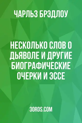 Обложка аудиокниги «Несколько слов о дьяволе и другие биографические очерки и эссе»