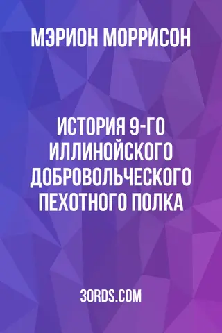 Обложка аудиокниги «История 9-го Иллинойского добровольческого пехотного полка»