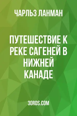 Обложка аудиокниги «Путешествие к реке Сагеней в Нижней Канаде»