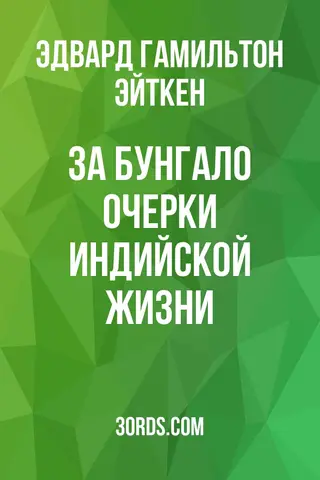 Обложка аудиокниги «За бунгало: Очерки индийской жизни»
