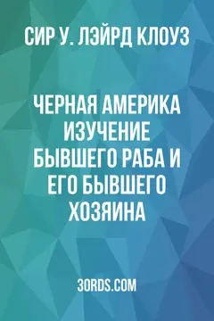 Обложка аудиокниги «Черная Америка: Изучение бывшего раба и его бывшего хозяина»