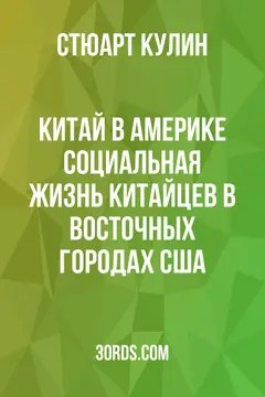 Обложка аудиокниги «Китай в Америке: Социальная жизнь китайцев в восточных городах США»