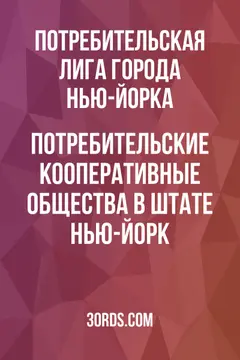 Обложка аудиокниги «Потребительские кооперативные общества в штате Нью-Йорк»