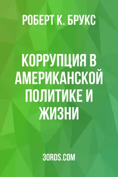 Обложка аудиокниги «Коррупция в американской политике и жизни»