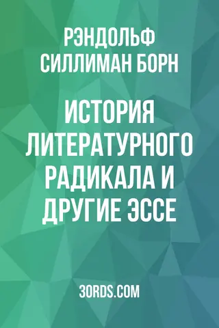 Обложка аудиокниги «История литературного радикала и другие эссе»