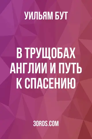 Обложка аудиокниги «В трущобах Англии и путь к спасению»
