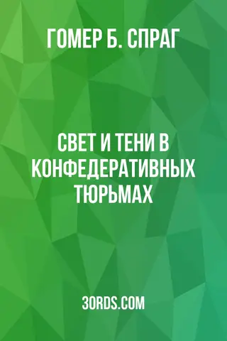 Обложка аудиокниги «Свет и тени в конфедеративных тюрьмах»
