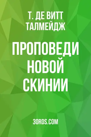 Обложка аудиокниги «Проповеди Новой Скинии»