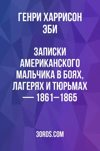 Обложка аудиокниги «Записки американского мальчика в боях, лагерях и тюрьмах — 1861–1865»