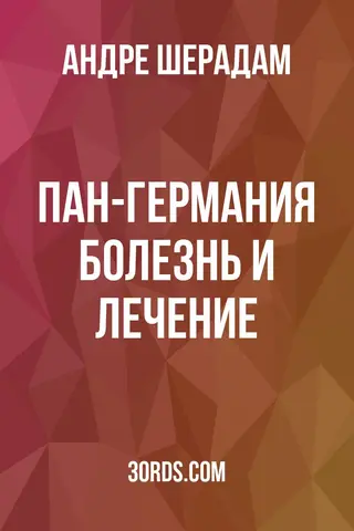 Обложка аудиокниги «Пан-Германия: Болезнь и лечение»