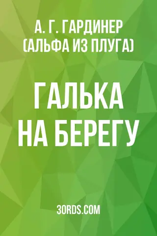 Обложка аудиокниги «Галька на берегу»