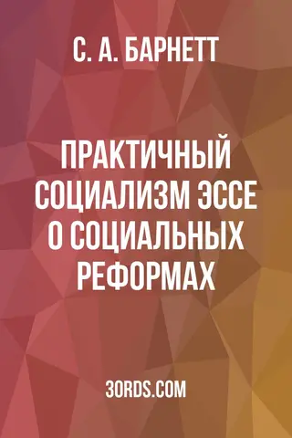 Обложка аудиокниги «Практичный социализм: Эссе о социальных реформах»