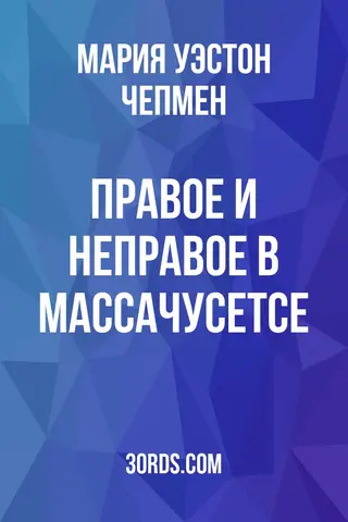Обложка аудиокниги «Правое и неправое в Массачусетсе»