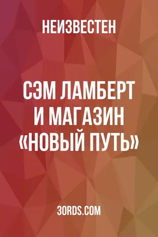 Обложка аудиокниги «Сэм Ламберт и магазин «Новый путь»»