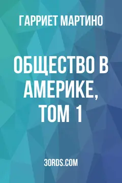 Обложка аудиокниги «Общество в Америке, том 1»