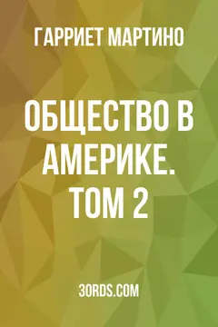 Обложка аудиокниги «Общество в Америке. Том 2»