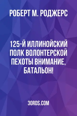 Обложка аудиокниги «125-й Иллинойский полк волонтерской пехоты: Внимание, батальон!»