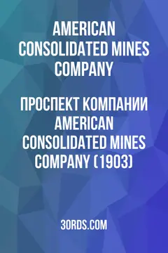 Обложка аудиокниги «Проспект компании American Consolidated Mines Company (1903)»