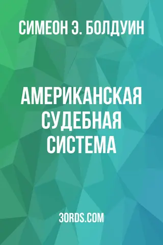 Обложка аудиокниги «Американская судебная система»