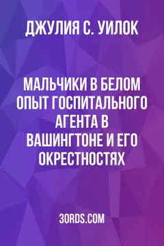 Обложка аудиокниги «Мальчики в белом: Опыт госпитального агента в Вашингтоне и его окрестностях»