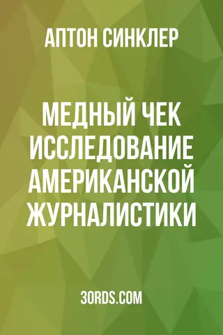 Обложка аудиокниги «Медный чек: Исследование американской журналистики»
