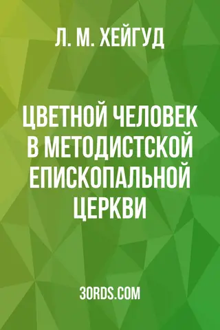 Обложка аудиокниги «Цветной человек в Методистской епископальной церкви»