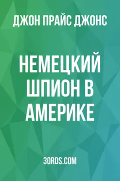 Обложка аудиокниги «Немецкий шпион в Америке»
