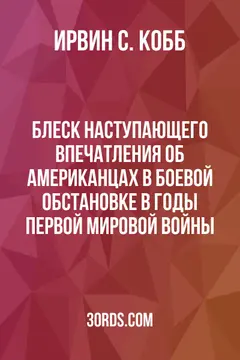 Обложка аудиокниги «Блеск наступающего: Впечатления об американцах в боевой обстановке в годы Первой мировой войны»