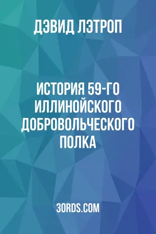 Обложка аудиокниги «История 59-го Иллинойского добровольческого полка»
