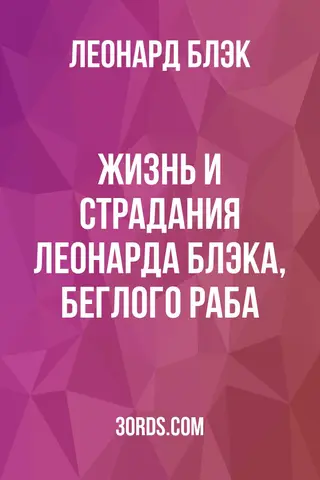 Обложка аудиокниги «Жизнь и страдания Леонарда Блэка, беглого раба»