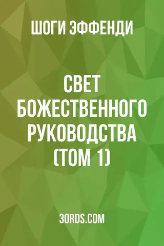 Обложка аудиокниги «Свет Божественного руководства (Том 1)»