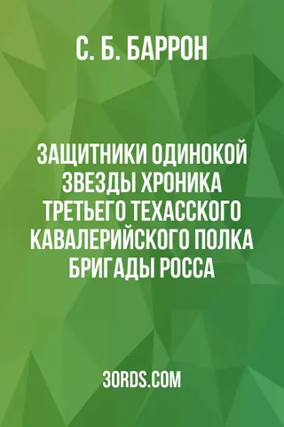 Обложка аудиокниги «Защитники Одинокой Звезды: Хроника Третьего техасского кавалерийского полка бригады Росса»