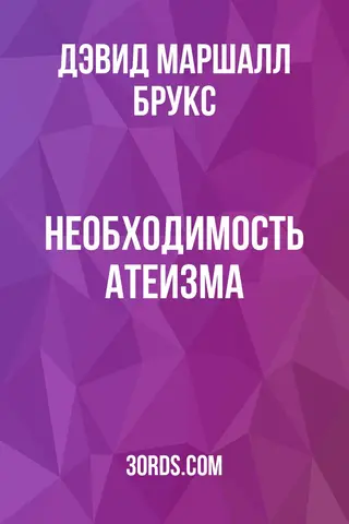 Обложка аудиокниги «Необходимость атеизма»