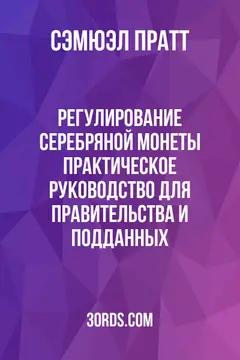 Обложка аудиокниги «Регулирование серебряной монеты: практическое руководство для правительства и подданных»