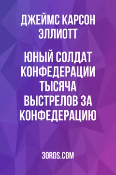 Обложка аудиокниги «Юный солдат Конфедерации: Тысяча выстрелов за Конфедерацию»