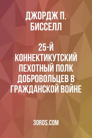 Обложка аудиокниги «25-й Коннектикутский пехотный полк добровольцев в Гражданской войне»