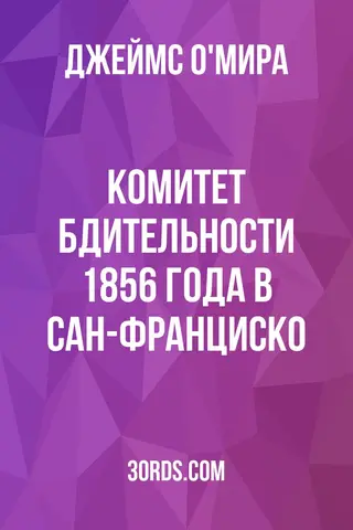 Обложка аудиокниги «Комитет бдительности 1856 года в Сан-Франциско»