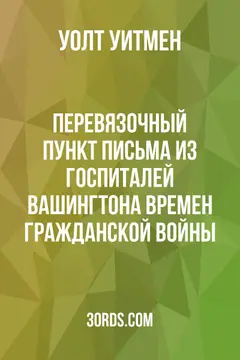 Обложка аудиокниги «Перевязочный пункт: Письма из госпиталей Вашингтона времен Гражданской войны»