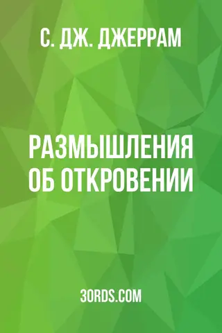 Обложка аудиокниги «Размышления об откровении»