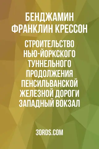 Обложка аудиокниги «Строительство Нью-Йоркского туннельного продолжения Пенсильванской железной дороги: Западный вокзал»