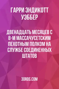 Обложка аудиокниги «Двенадцать месяцев с 8-м Массачусетским пехотным полком на службе Соединенных Штатов»