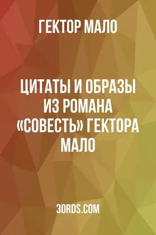 Обложка аудиокниги «Цитаты и образы из романа «Совесть» Гектора Мало»