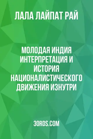 Обложка аудиокниги «Молодая Индия: Интерпретация и история националистического движения изнутри»