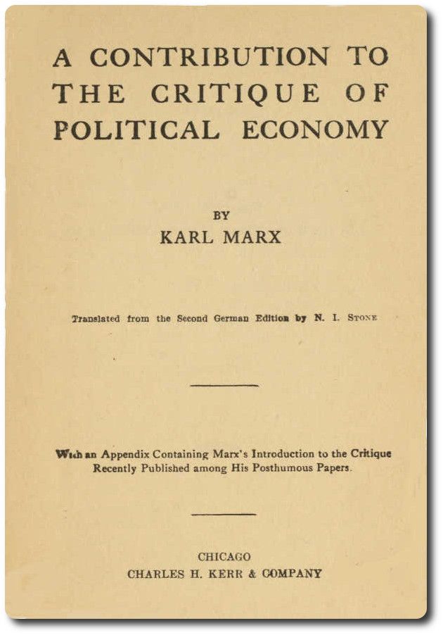 Cover of the audiobook “A Contribution to the Critique of Political Economy”