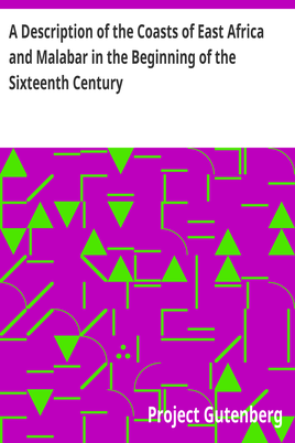 Cover of the audiobook “A Description of the Coasts of East Africa and Malabar in the Beginning of the Sixteenth Century”