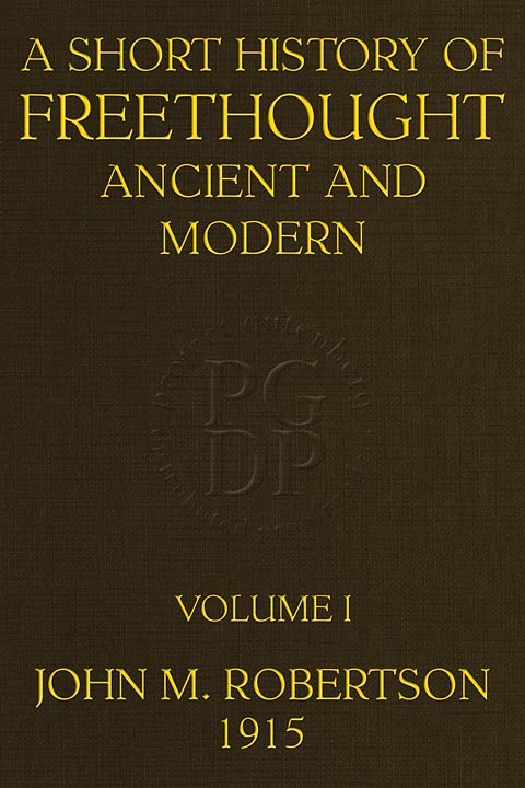 Cover of the audiobook “A Short History of Freethought Ancient and Modern, Volume 1 of 2”