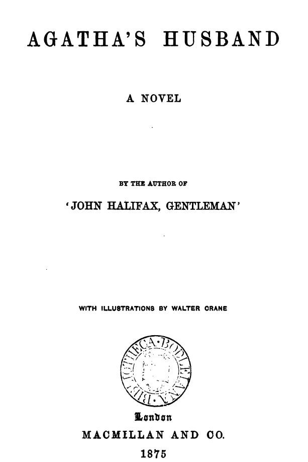 Cover of the audiobook “Agatha's Husband: A Novel”