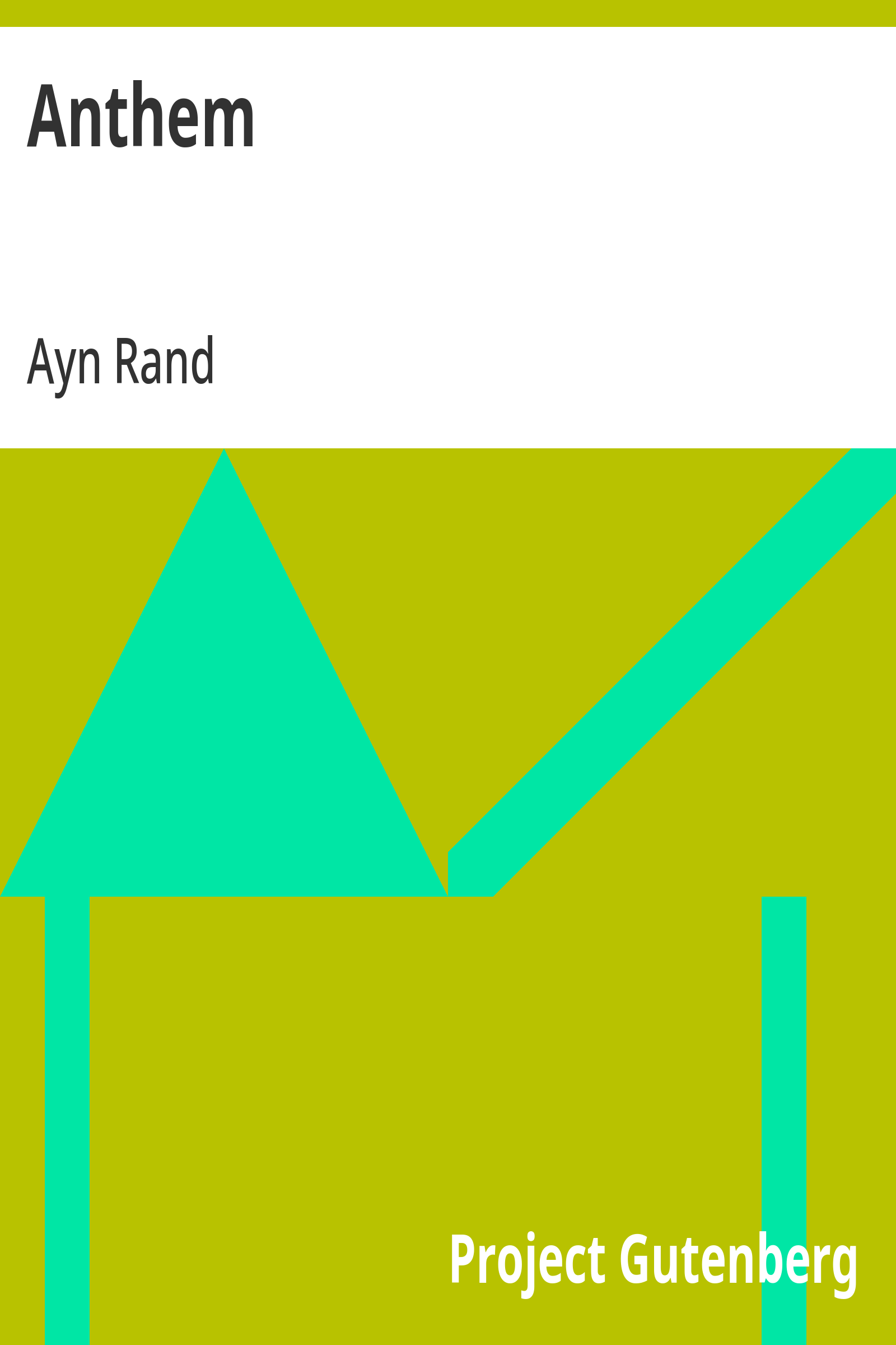 Cover of the audiobook “Anthem”