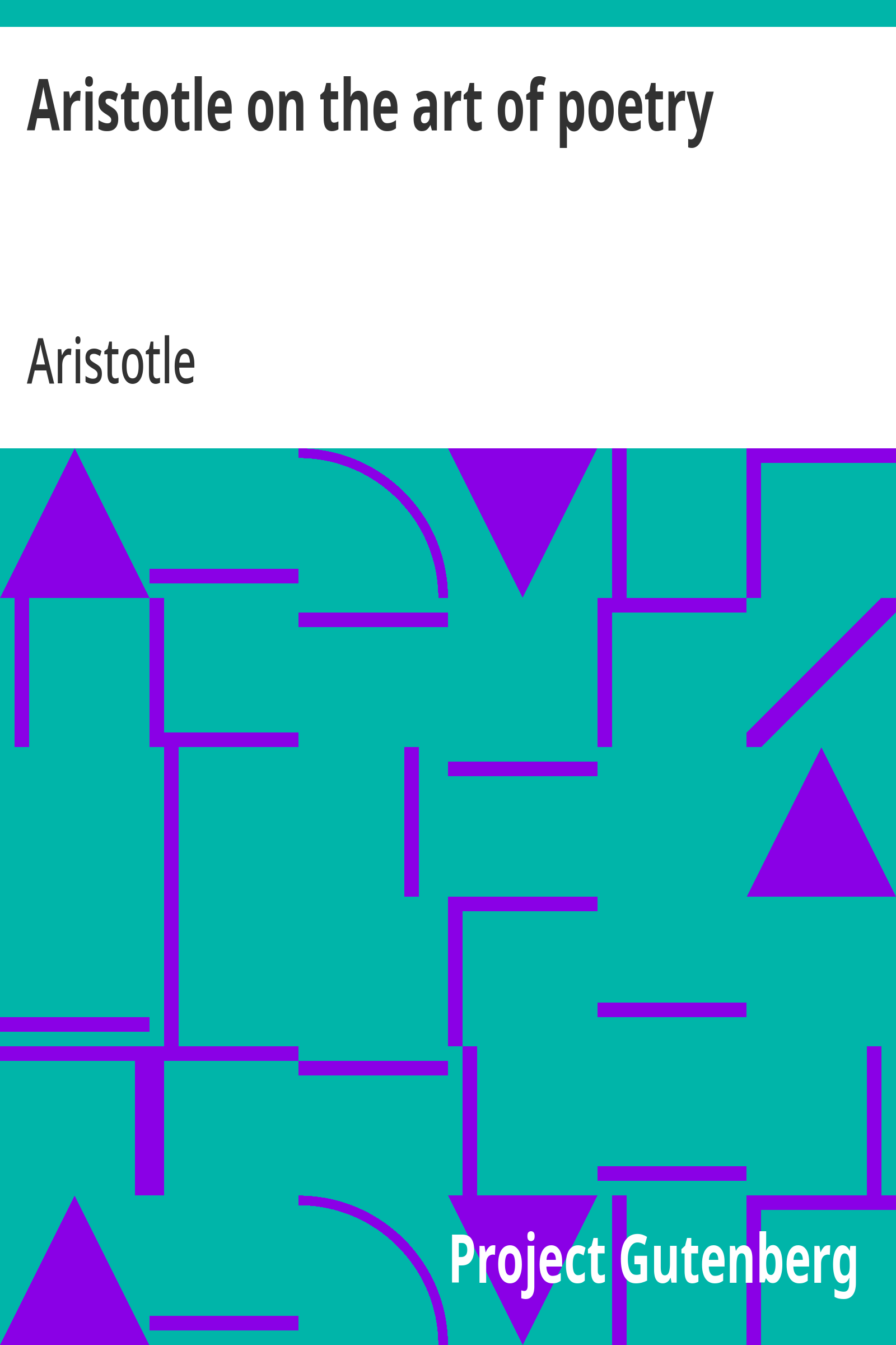 Cover of the audiobook “Aristotle on the art of poetry”